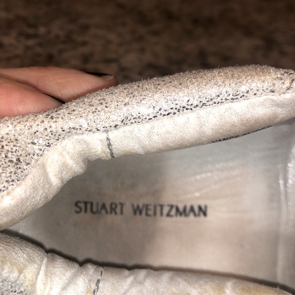 Stuart Weitzman girls silver slip ons - Picture 4 of 4